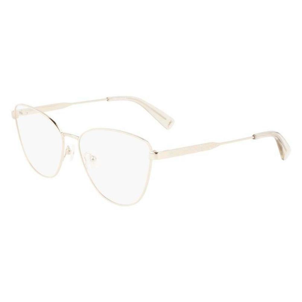 NEW Longchamp LO2149 771 Gold & Ivory Eyeglasses 54/15/140 with Longchamp Case